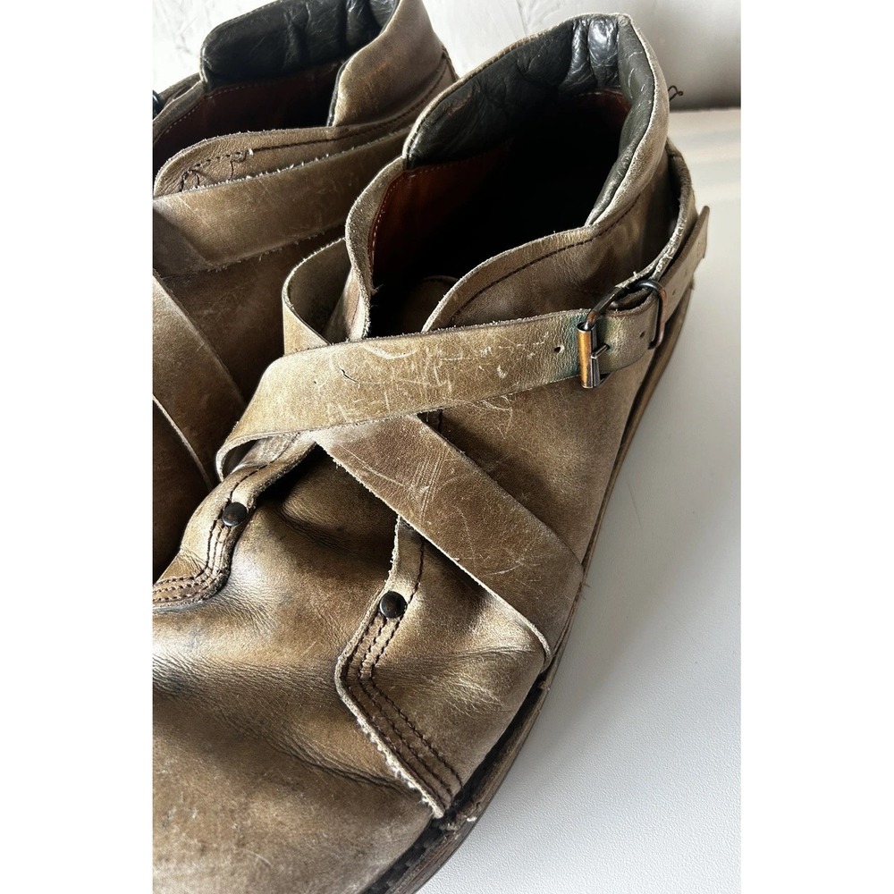 Trippen A. Spaeth / M. Oehler Distressed Brown Leather Straps - Picture 5 of 13